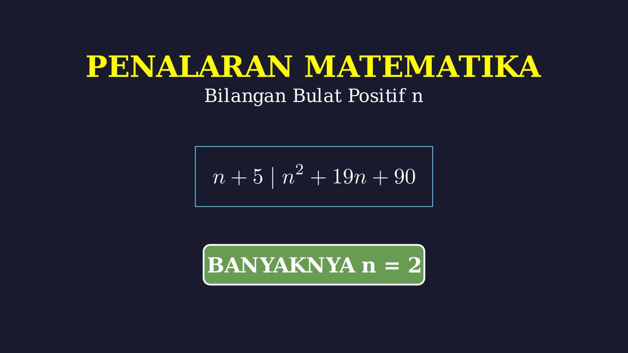 Teori Bilangan: Soal Pembagian Polinomial