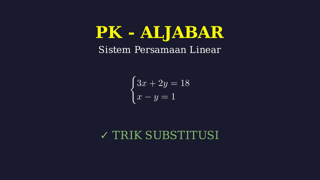Sistem Persamaan Linear: Pemecahan Masalah