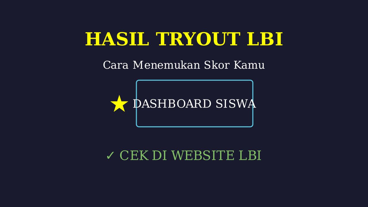 Cek Hasil Tryout