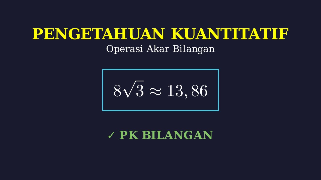 Menghitung 8 Akar 3