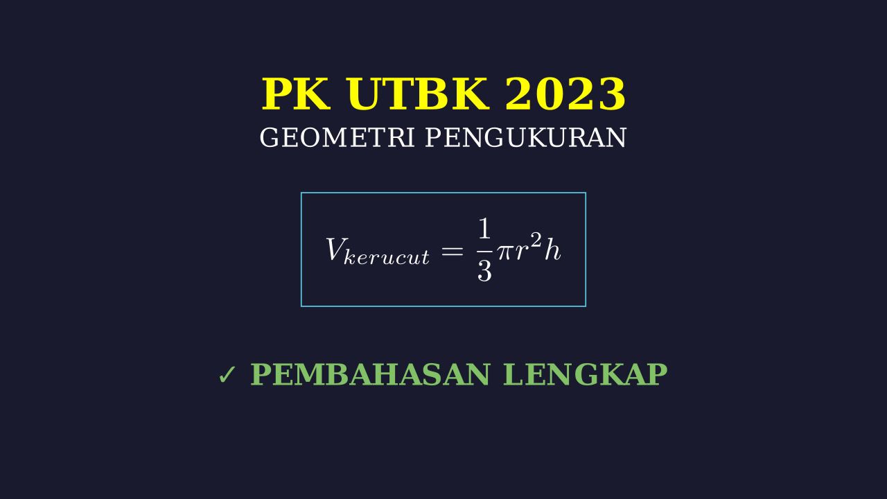 Geometri: Kerucut dalam Balok