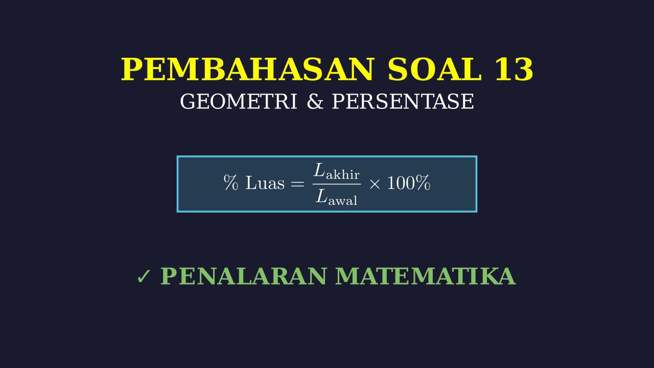 Penalaran Bangun Datar: Persentase dan Konversi Satuan