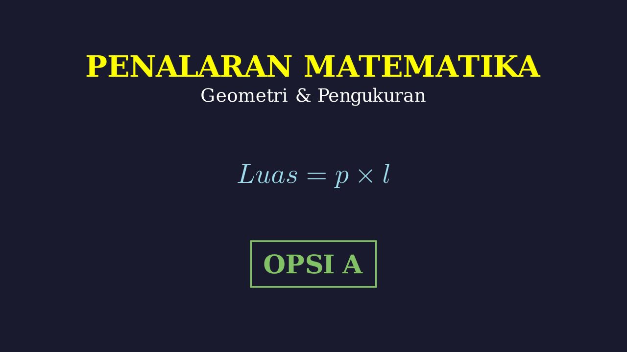 Menghitung Luas Permukaan Jendela