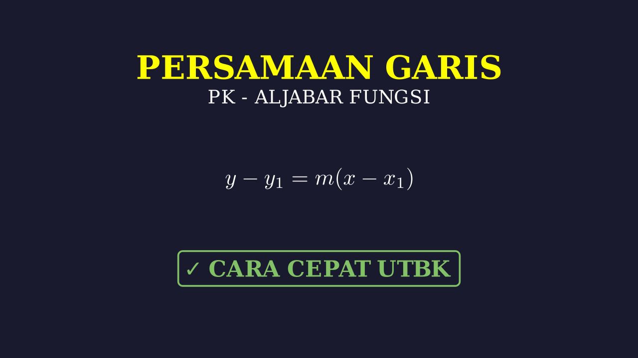 Membuat Persamaan Garis
