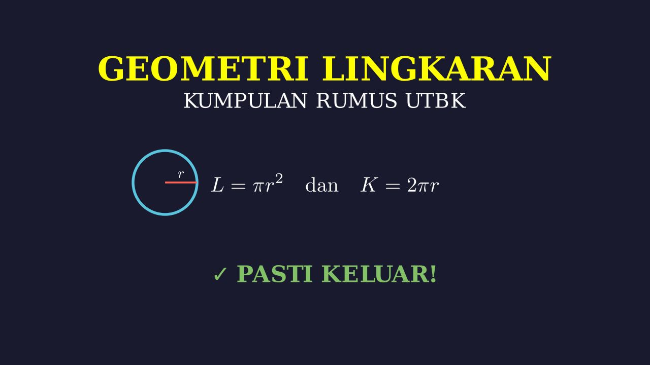 Rumus Lengkap Lingkaran UTBK