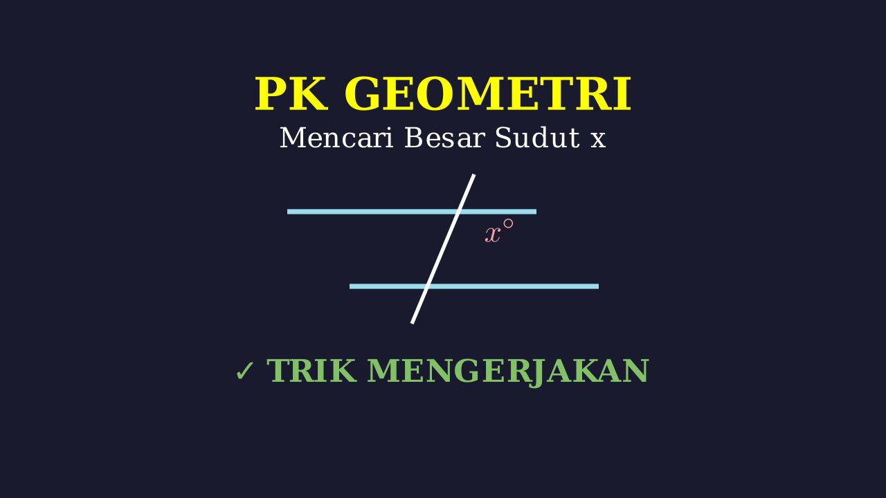 Menghitung Besar Sudut x