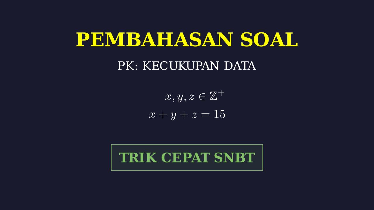 Kecukupan Data: Persiapan SNBT