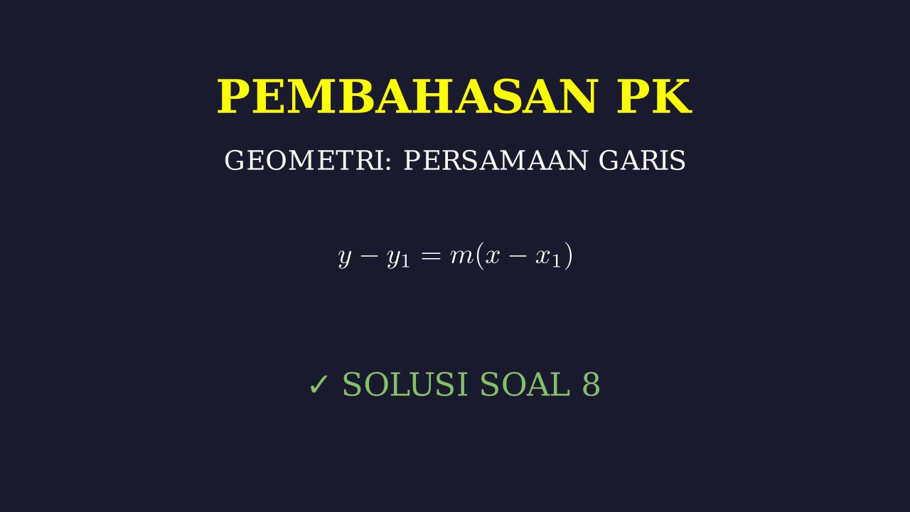Persamaan Garis