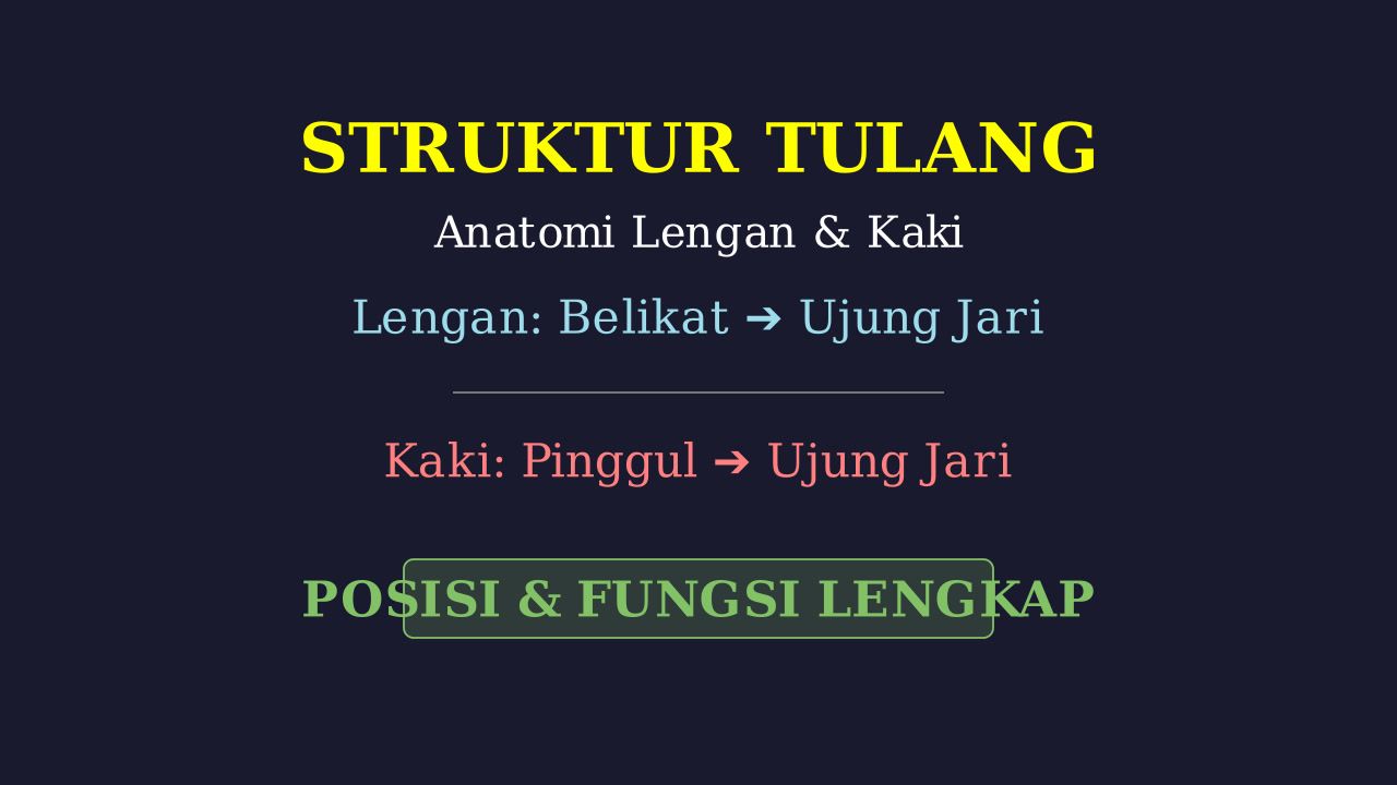 Anatomi Tulang Lengan dan Kaki: Posisi & Fungsi