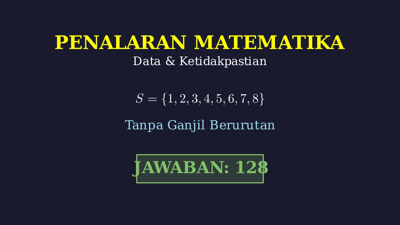 Himpunan Bagian Tanpa Elemen Ganjil Berurutan