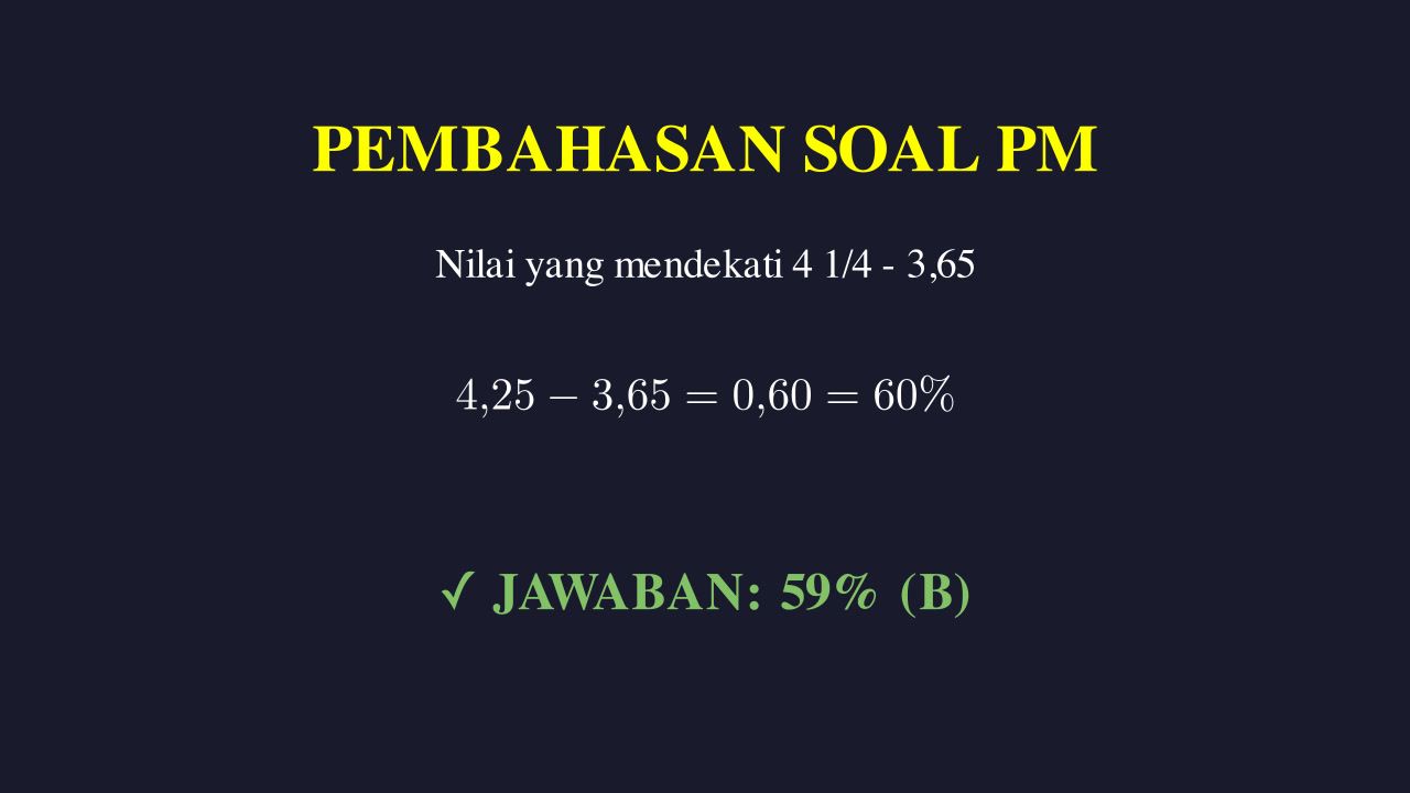 Pengurangan Pecahan, Desimal, dan Persen