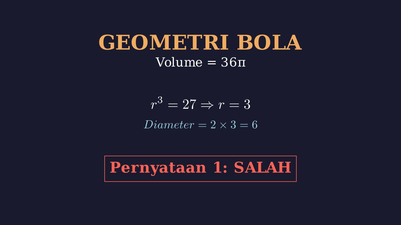 Volume Bola: Mencari Diameter