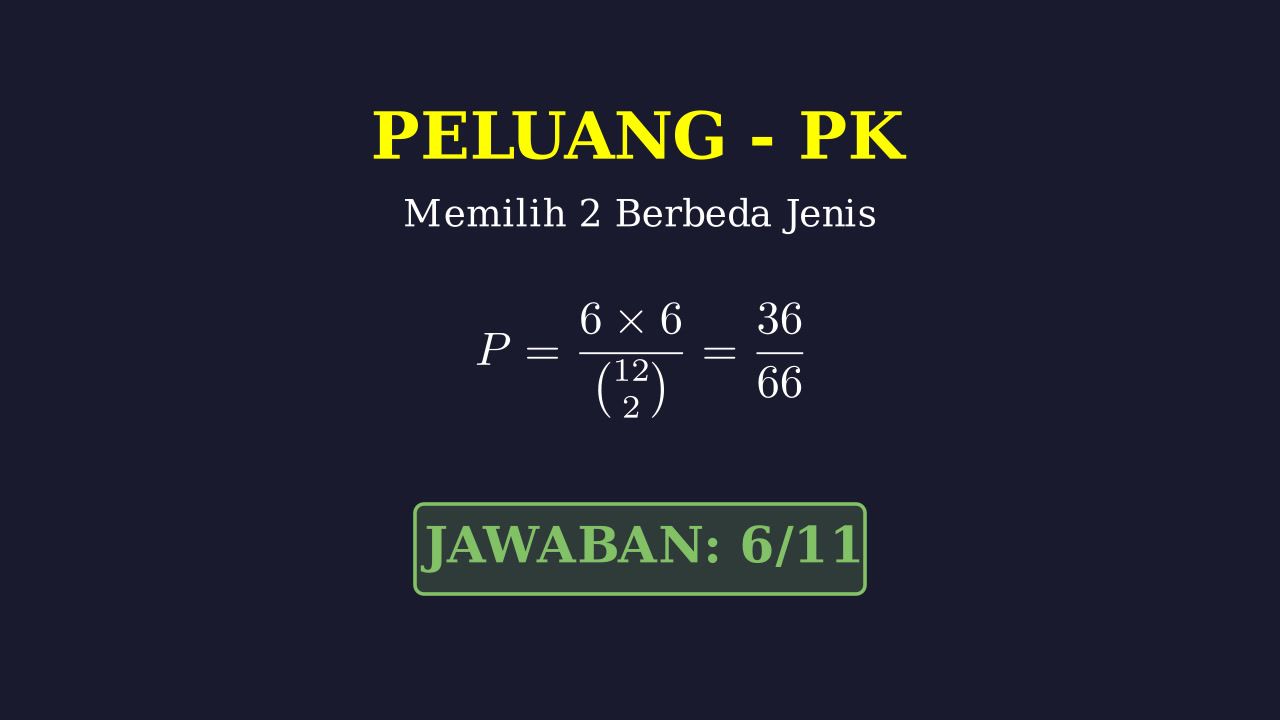 Peluang: Memilih 2 Orang Berlainan Jenis