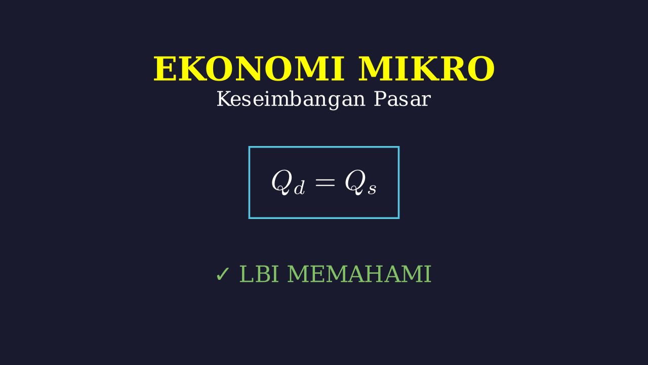 Konsep Dasar Ekonomi Mikro