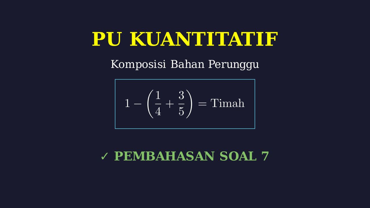 Menghitung Komposisi Campuran Perunggu