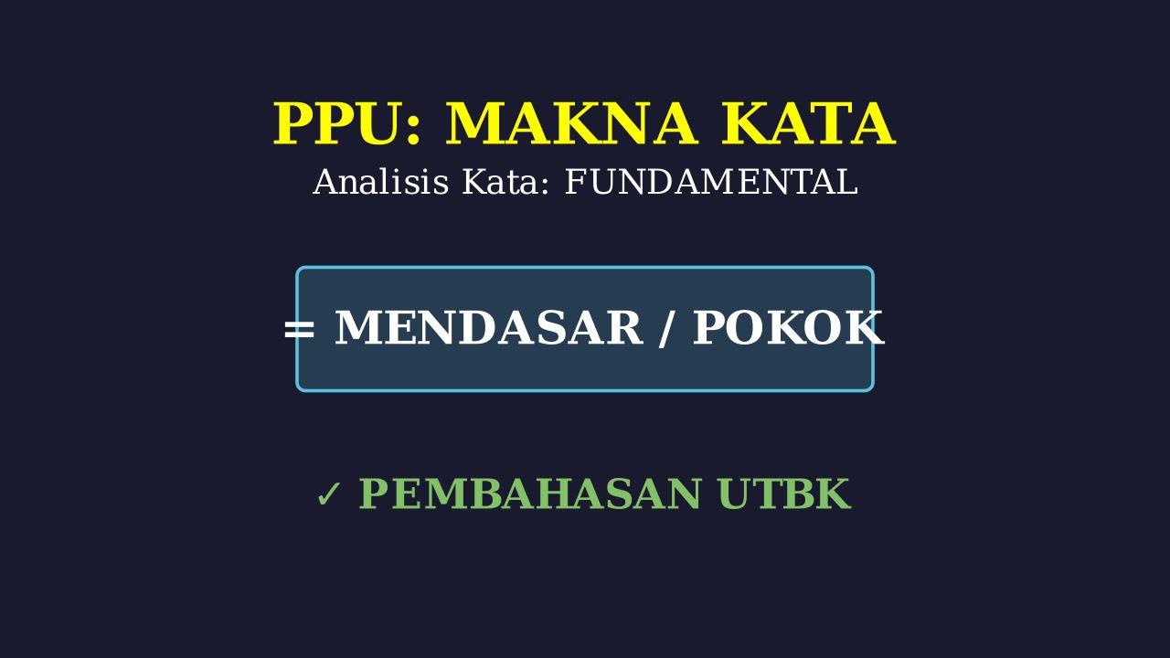 Fundamental: Konsep Dasar