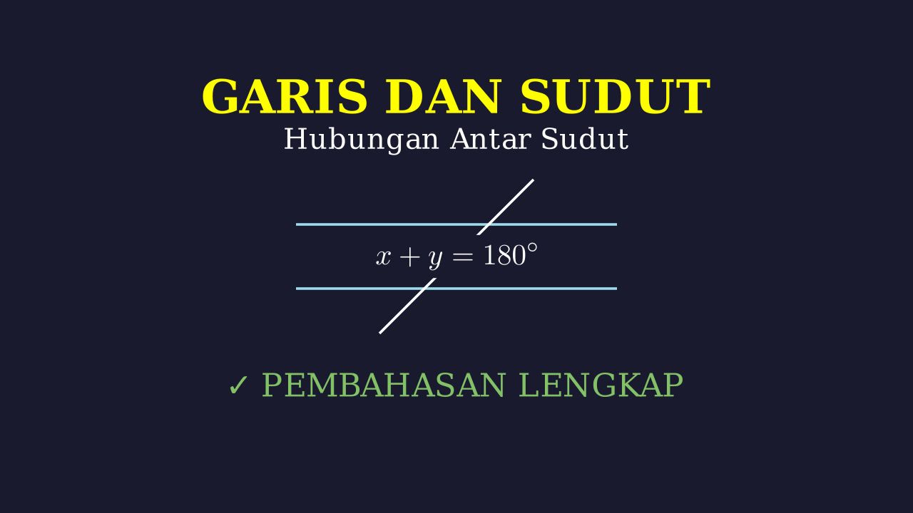 Hubungan Antar Garis dan Sudut