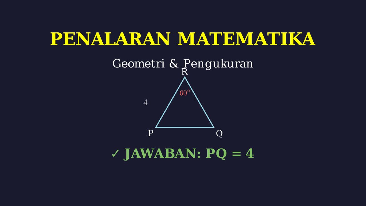 Geometri: Penalaran Segitiga Sama Kaki
