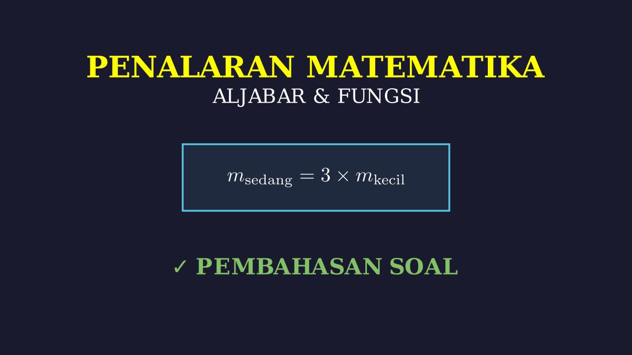 Soal Cerita: Perbandingan Massa Kotak