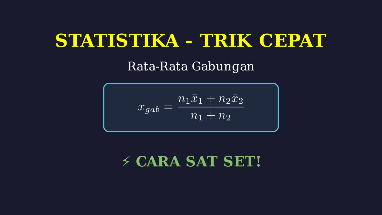 Statistika: Trik Cepat & Contoh Soal