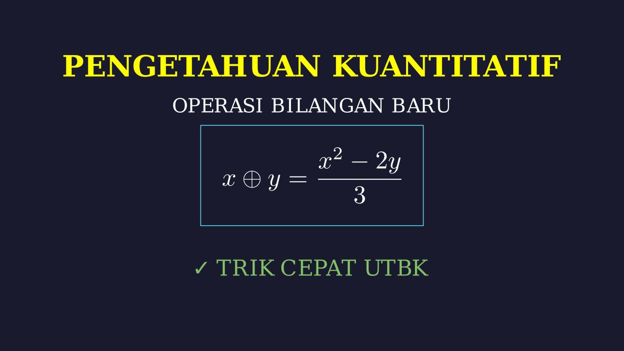 PK: Operasi Bilangan dan Fungsi Baru