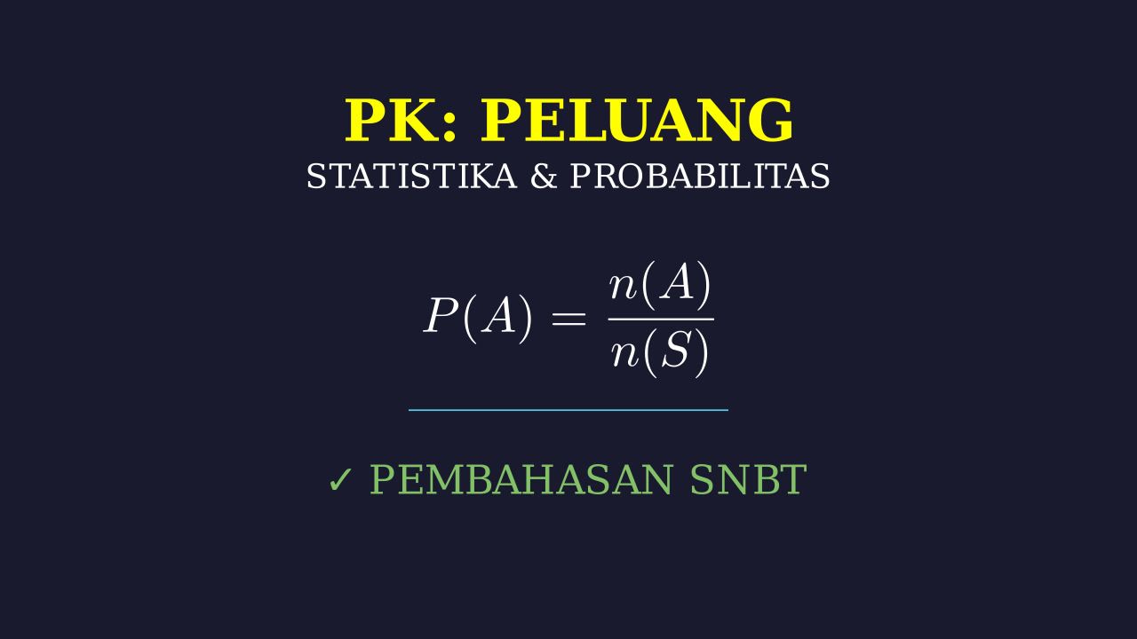 Konsep Dasar Peluang