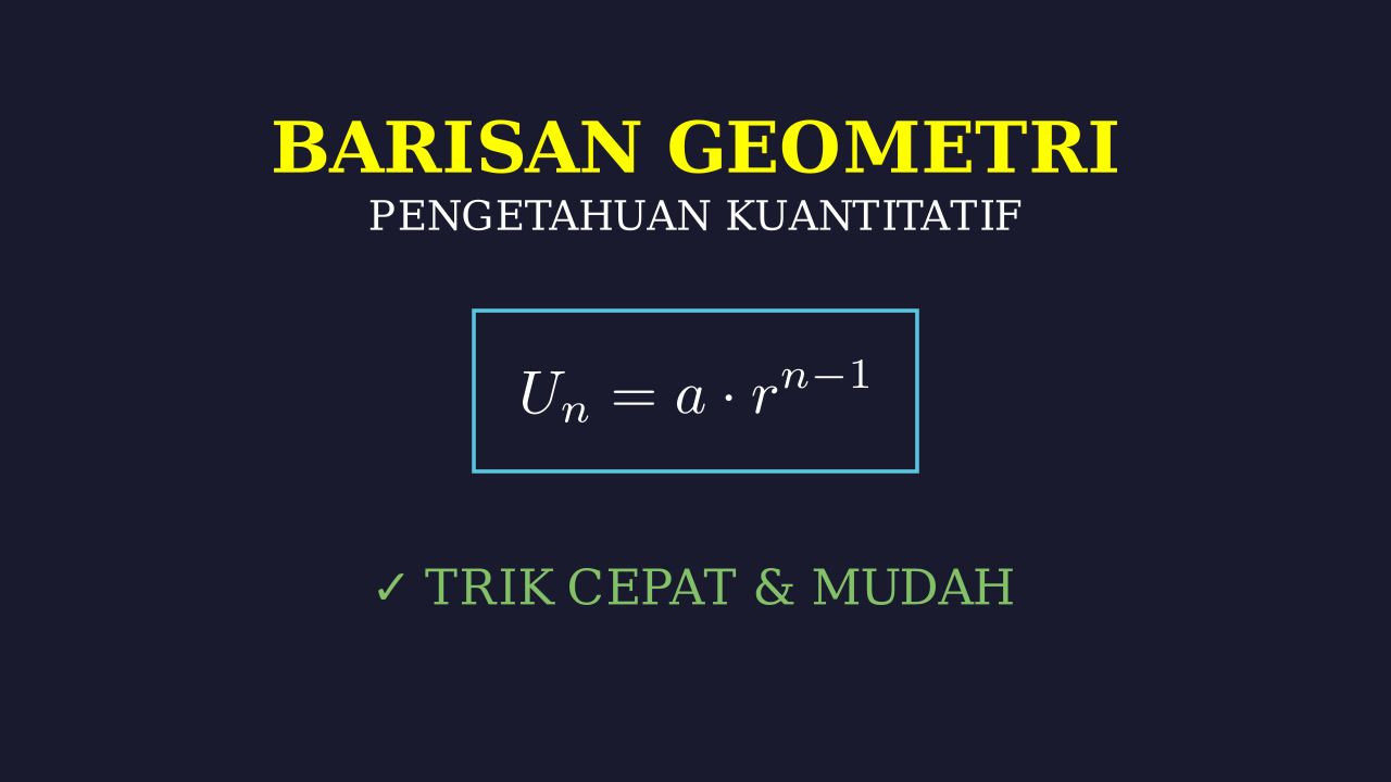 Barisan Geometri