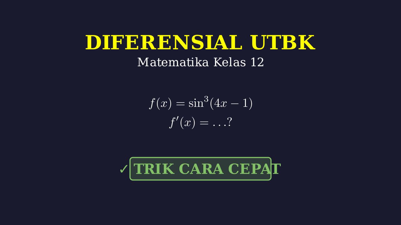 Latihan Soal Diferensial: Persiapan UTBK