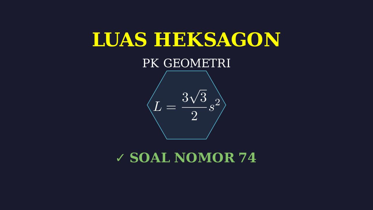 Menghitung Luas Heksagon Beraturan