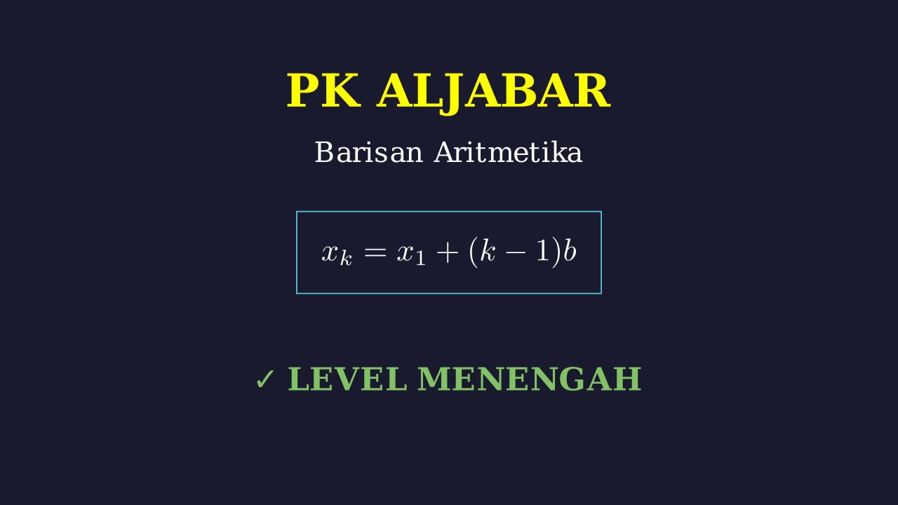 Barisan Aritmetika: Soal UTBK 2019