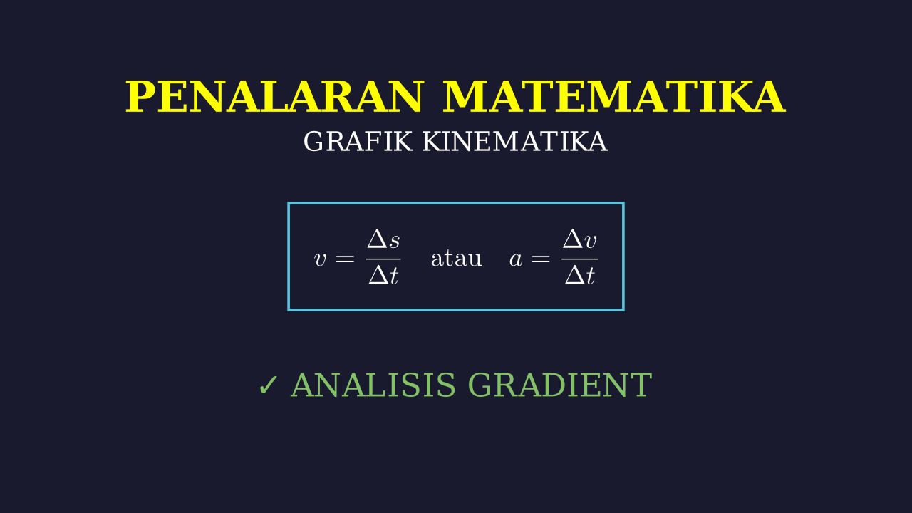 Analisis Grafik Kinematika