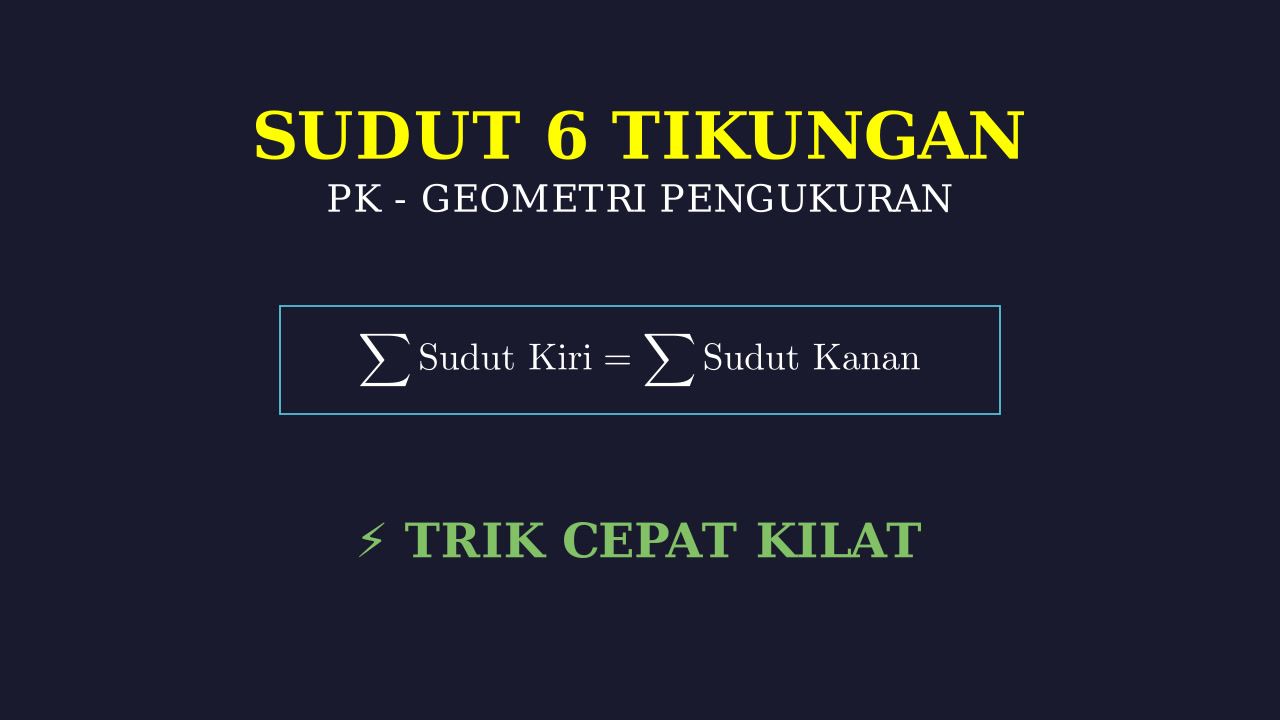 Trik Cepat Sudut Garis Zig-zag