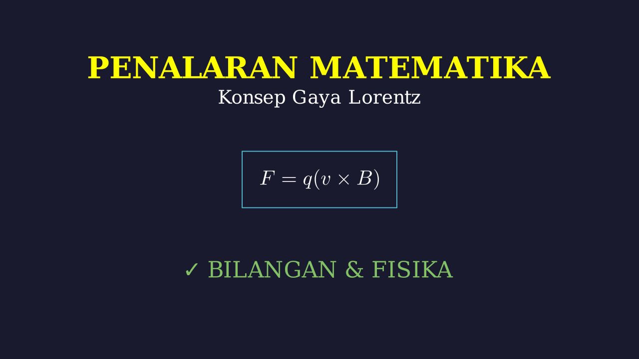 Konsep Gaya Lorentz