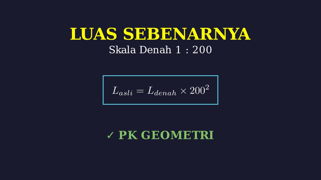 Menghitung Luas Sebenarnya dari Skala Denah