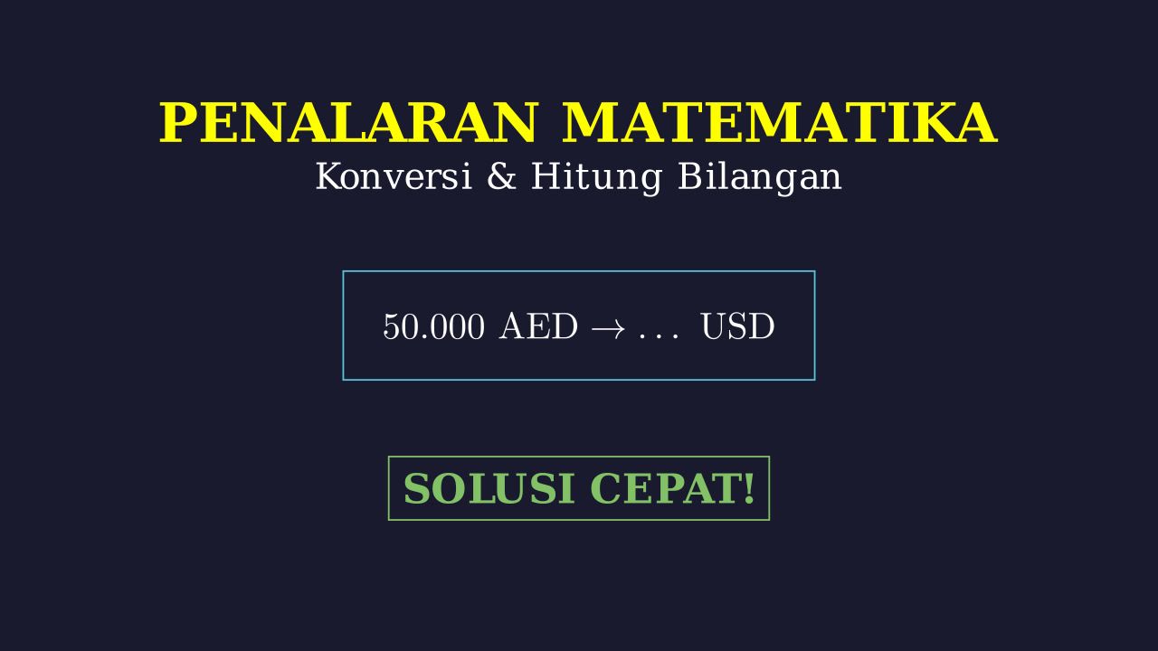 Menghitung Kurs Mata Uang