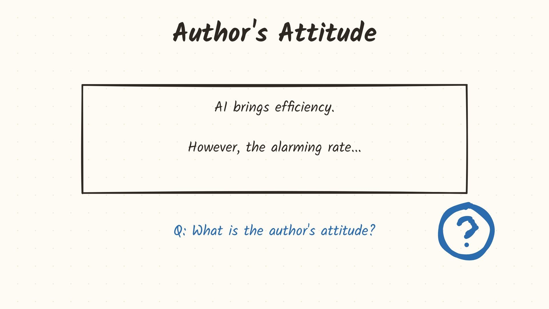 Menganalisis Soal Author's Attitude