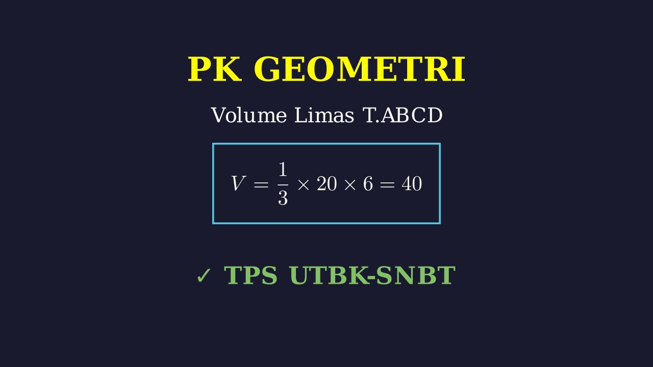 Menghitung Volume Limas