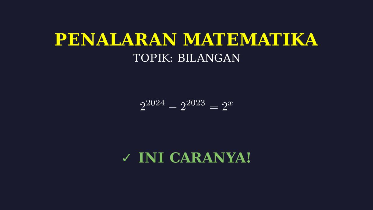 Langkah Penyelesaian Soal