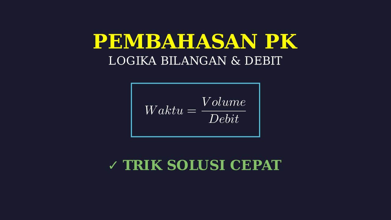 Menghitung Debit Air Tangki