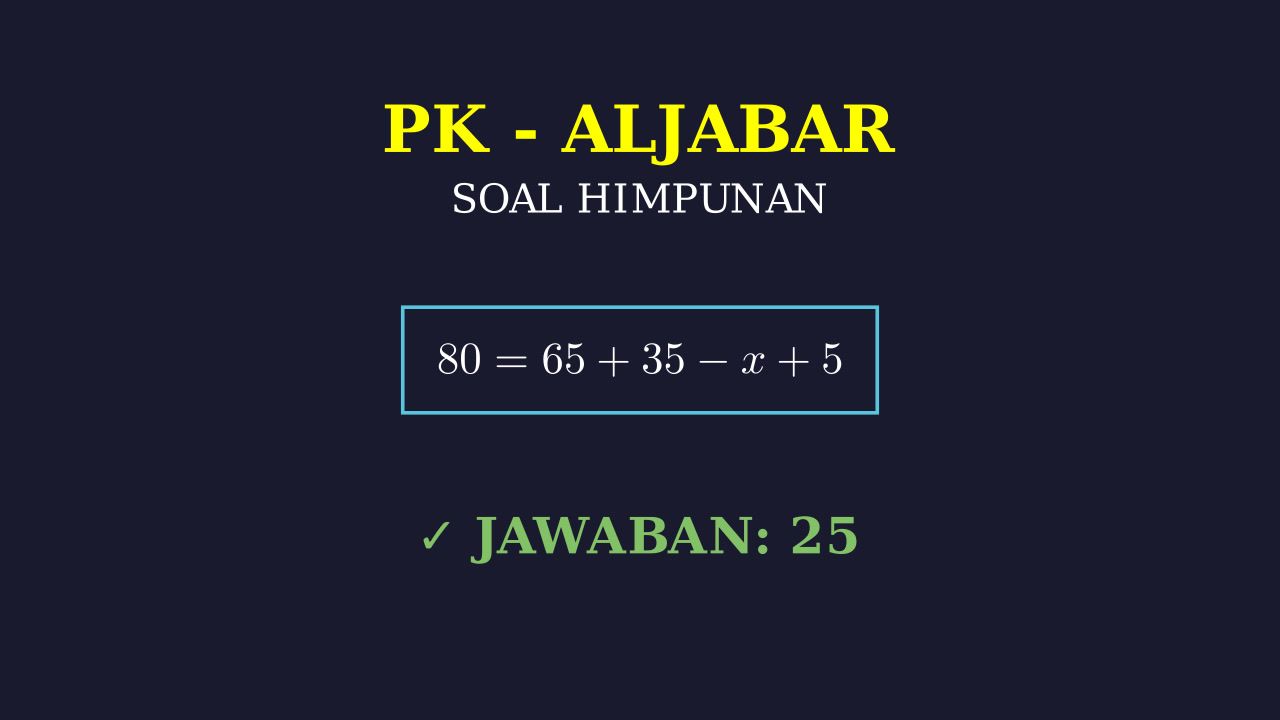 Himpunan: Soal Cerita Petani
