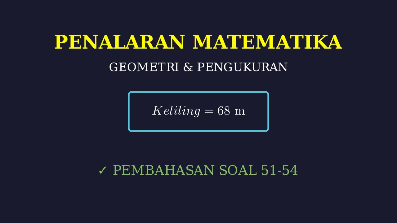 Geometri: Soal Keliling Taman