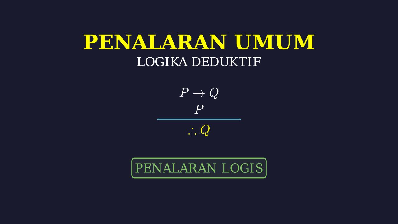 Penalaran Logis: Formal & Analisis