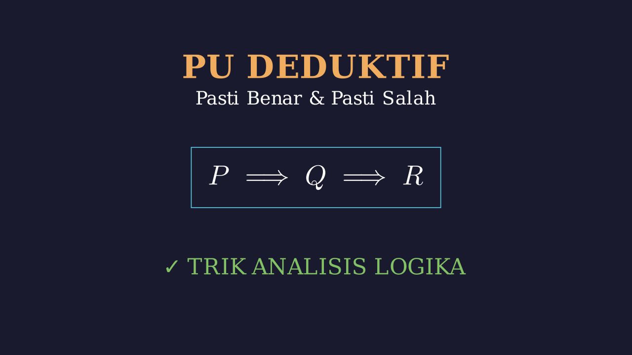 Logika: Pernyataan Benar Dan Salah