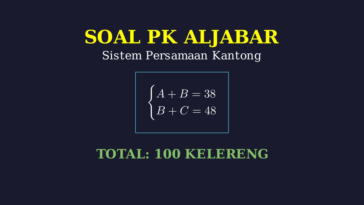 Teka-Teki Logika: 100 Kelereng dalam 5 Kantong