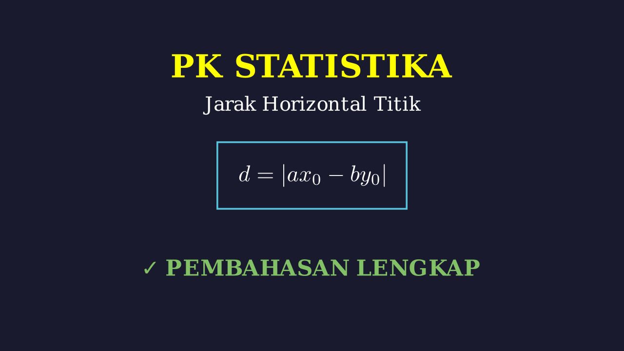 Jarak Horizontal Titik ke Garis