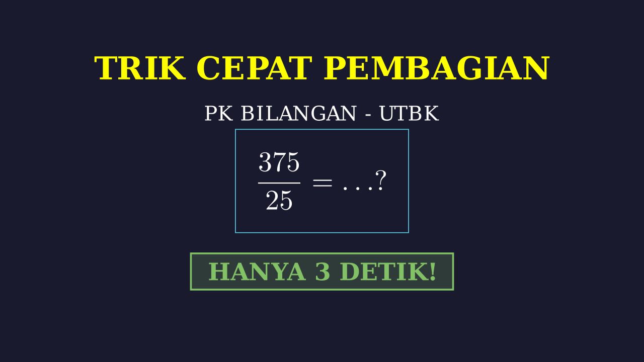 Trik Cepat Pembagian