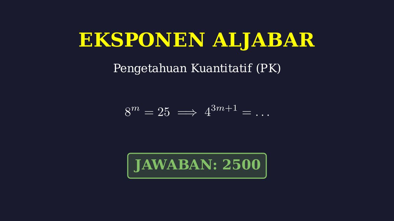 Menyelesaikan Soal Eksponen