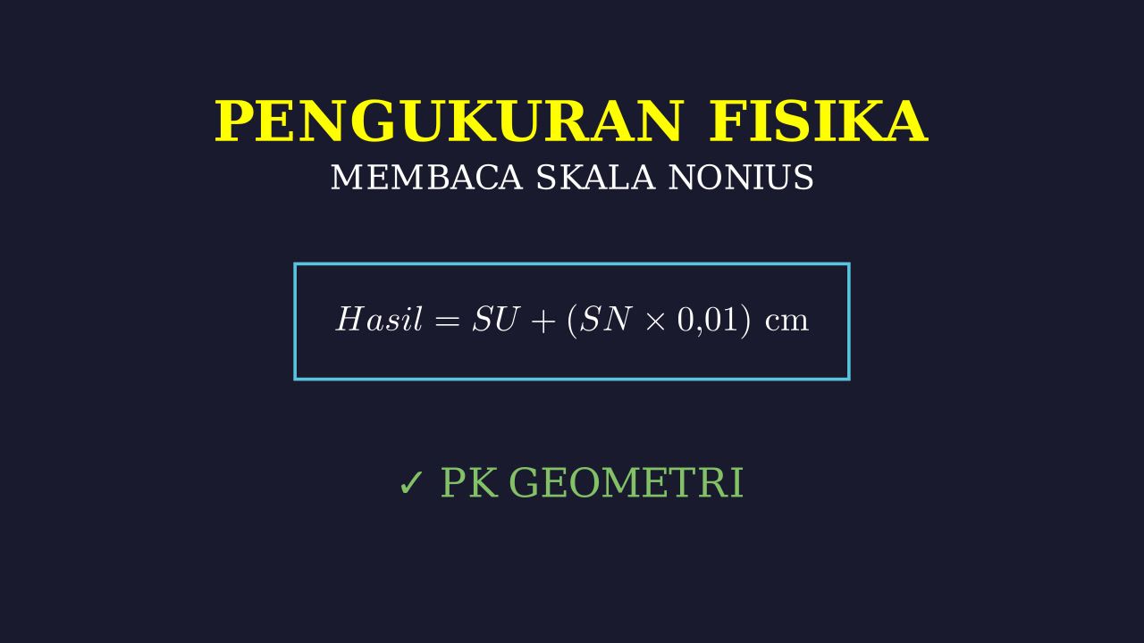 Latihan Soal: Skala Nonius