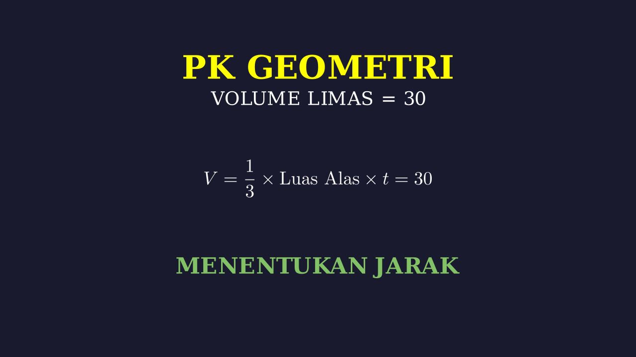 Menghitung Tinggi Limas
