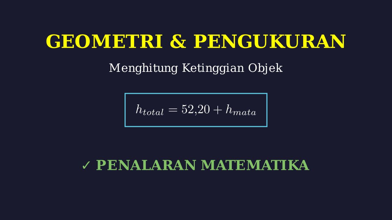 Menghitung Ketinggian dari Atas Gedung